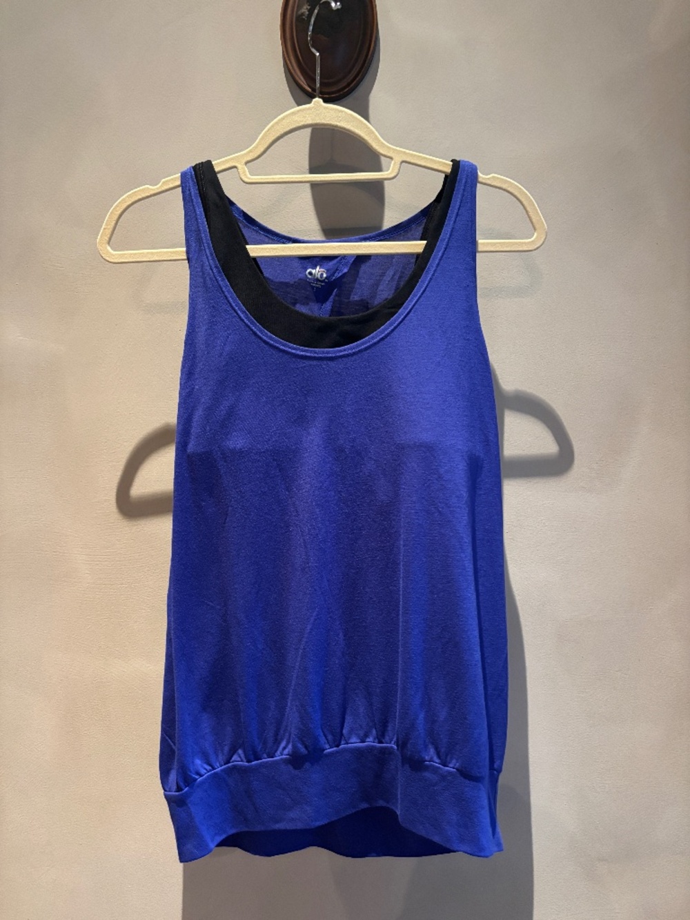 ALO Electric Blue Built-in Bra Tank Top